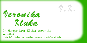 veronika kluka business card